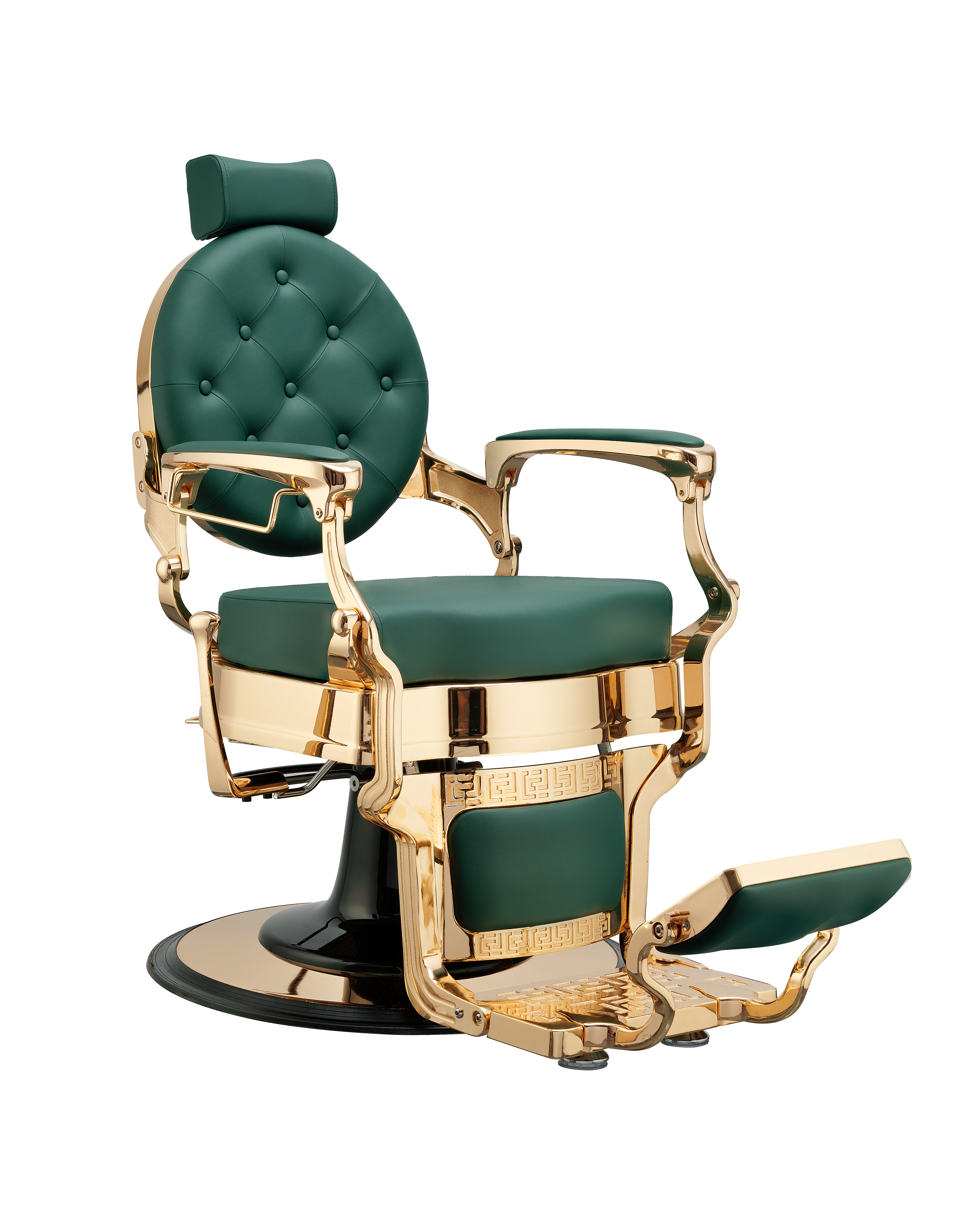 Barberska stolica Buzz Gold Green