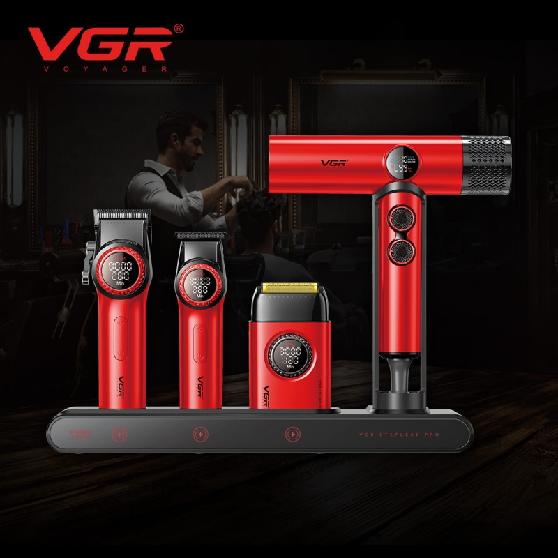 VGR set 4u1 mašinica, trimer, shaver i sušilo za kosu