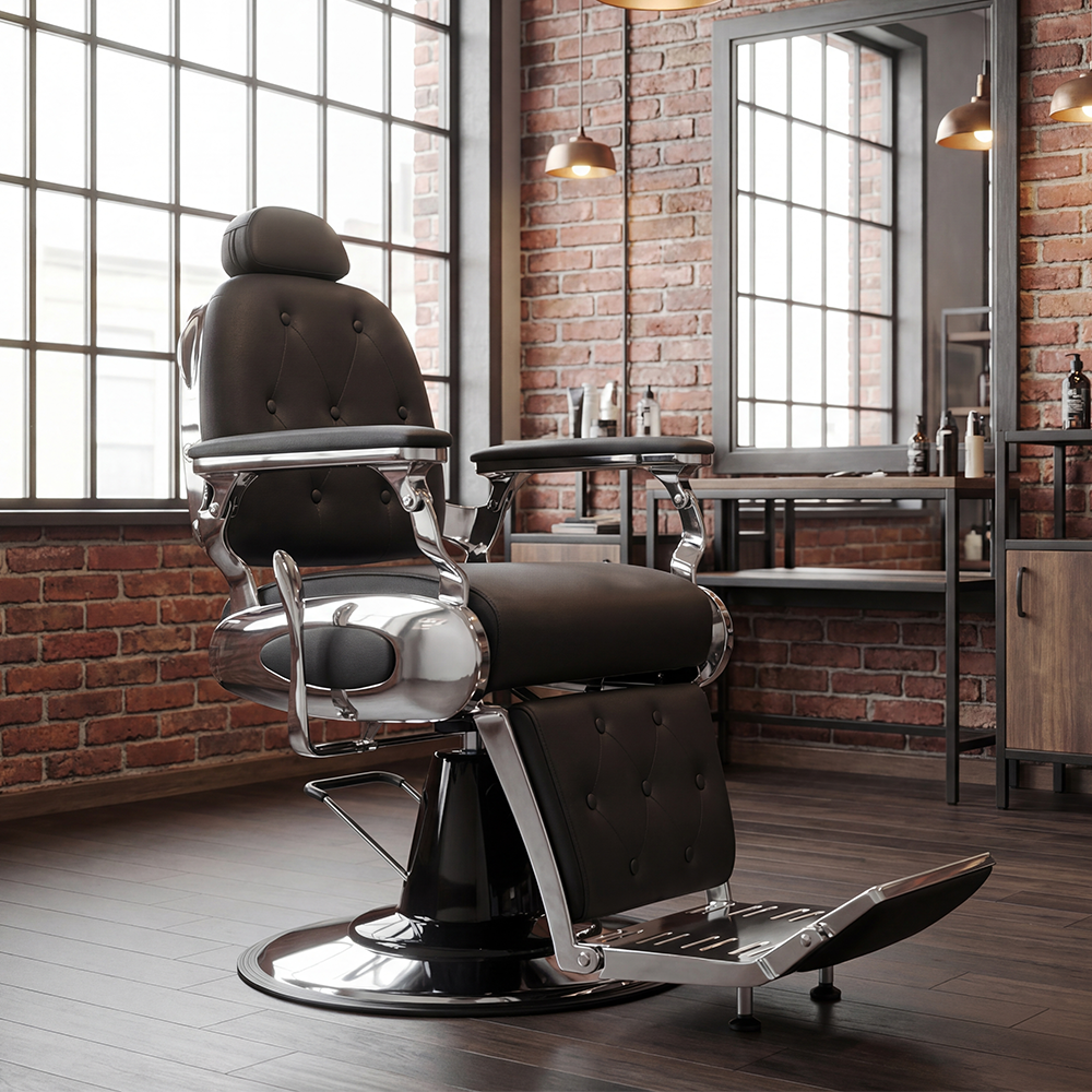 Barberska stolica Lion smeđa