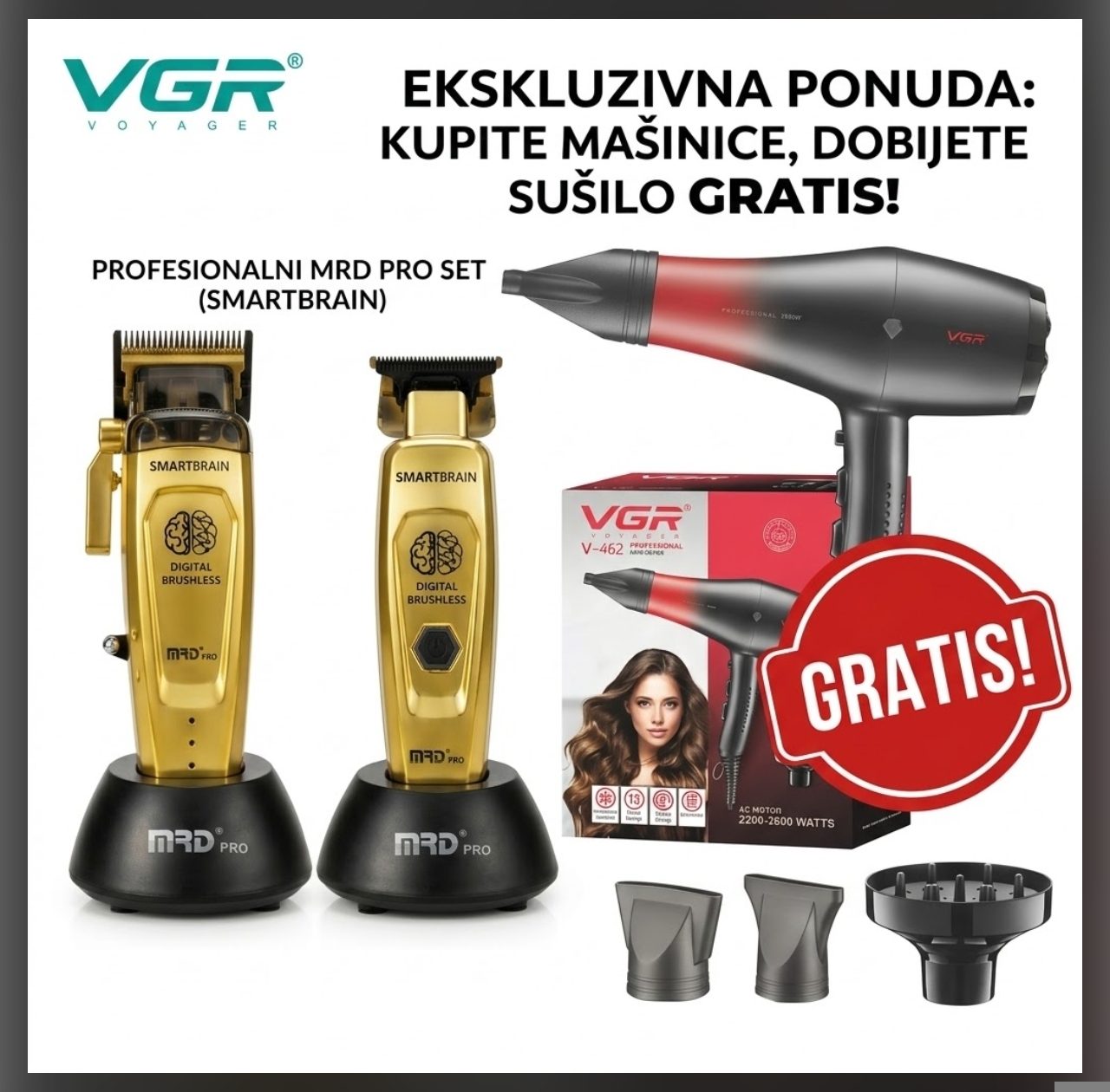 MRD Smartbrain barber set